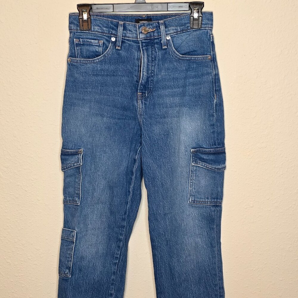 Express Women's Straight Ankle High-Rise Jeans, Size 0